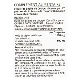 Arkopharma Arkogélules Huile Pépins de Courge 60 gélules