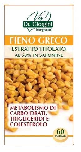 Dr. Giorgini Fieno Greco Estratto Titolato Integratore Benessere Fisico 60 Pastiglie