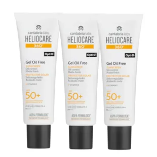 Heliocare 360 Gel Oil Free SPF50 3x50 ml