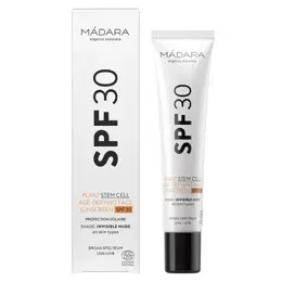 MÁDARA Sun Protection Plant Stem Cell Crème Solaire Anti-Âge SPF30 40ml