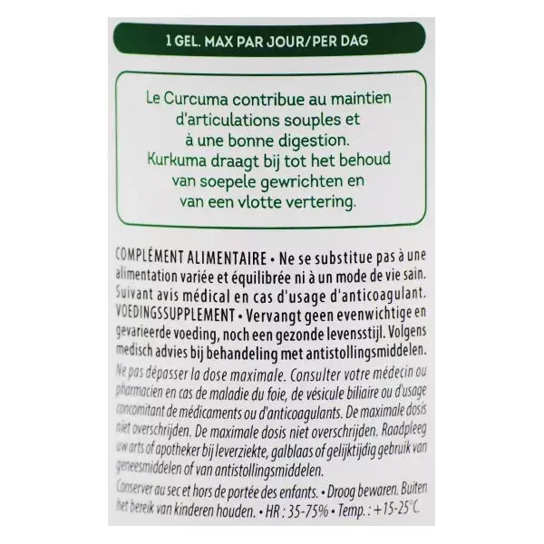 Be-Life Curcuma Magnum 3200 + Piperine Bio 90 gélules