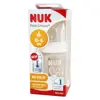 Nuk First Choice+ Biberon Silicone 0-6m Débit M Température Control Coeur Blanc 150ml