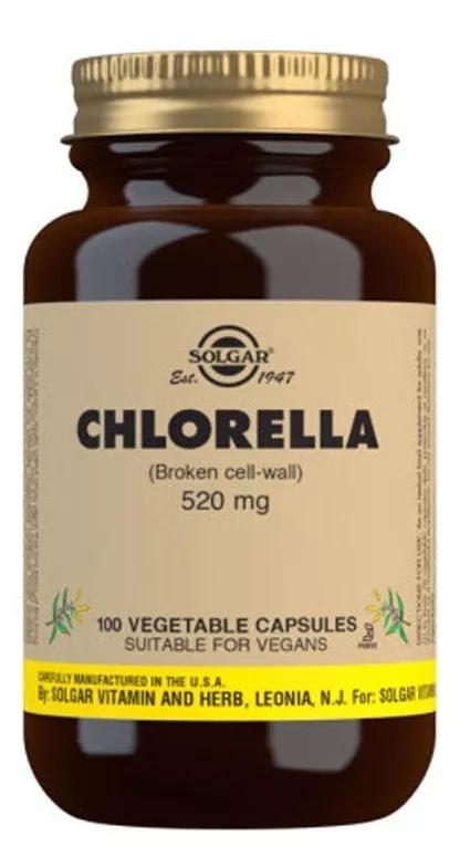 Solgar Clorella 520 mg 100 Cápsulas Vegetais