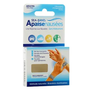 Sea-Band Adulto Braccialetto Anti-Nausea Grigio 2 Unità