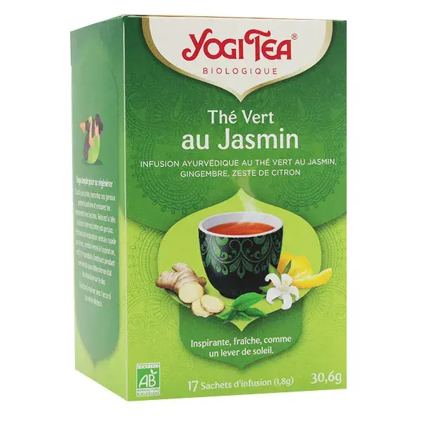 Yogi Tea Té Verde Con Jazmín 17 Bolsitas