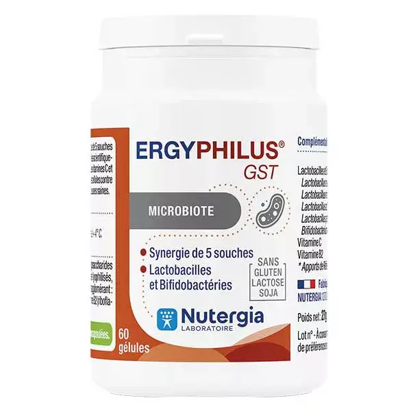 Nutergia Ergyphilus GST Probiotiques 60 gélules