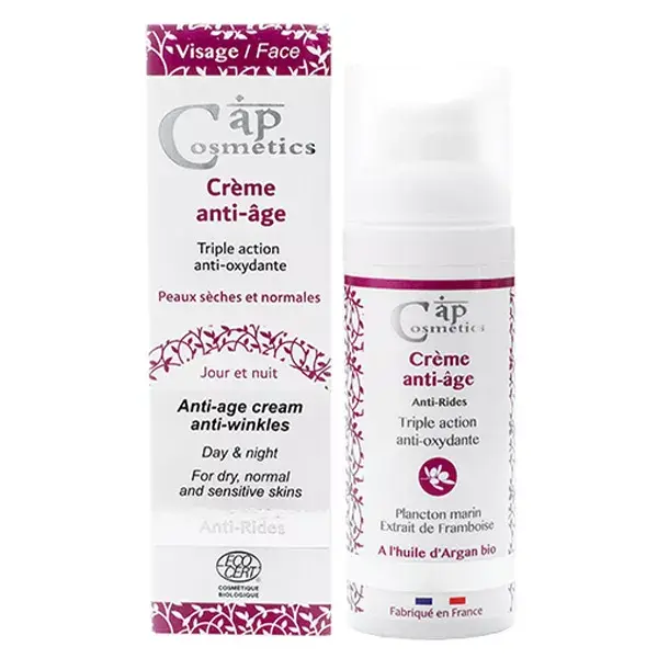 Cap Cosmetics Crème Anti-Âge Huile d'Argan Bio 50ml