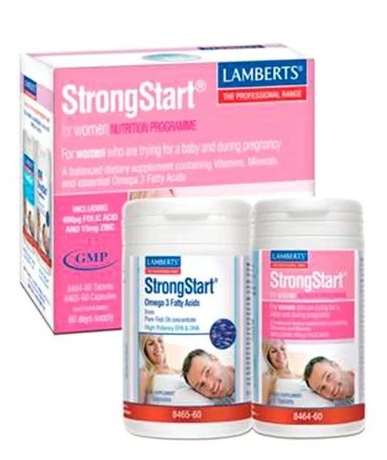 Lamberts Pack StrongStart Mujer 60 Tabletas y Omega 3 60 Cápsulas
