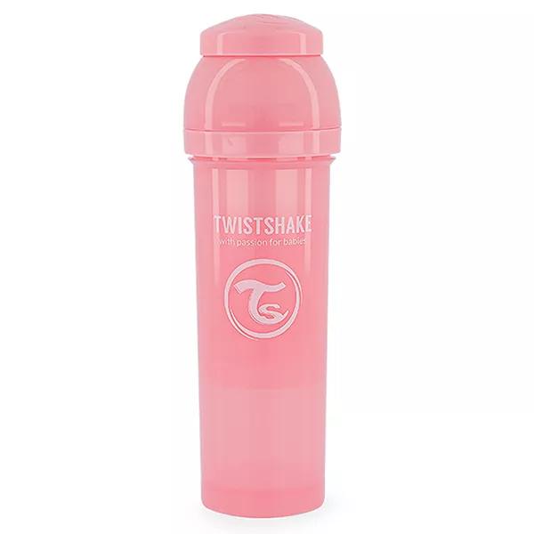 Twistshake Biberon Anti-Colica Rosa Pastello +4m 330ml