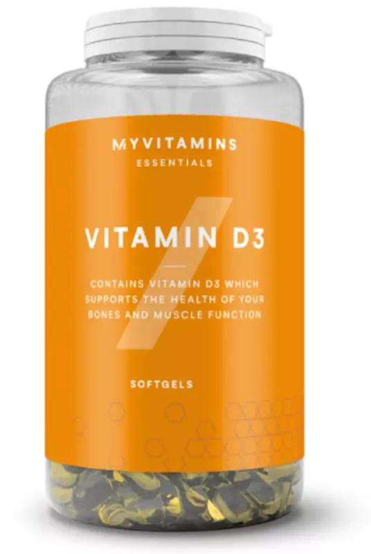 Myvitamins Vitamina D3 180 Cápsulas