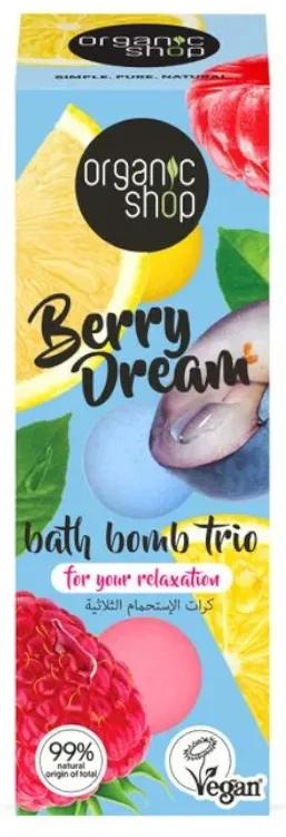 Trio de bombes de bain Berry Dream de Organic Shop