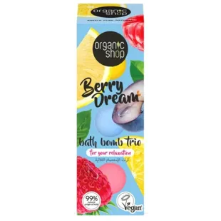 Organic Shop Berry Dream Bath Bomb Trio