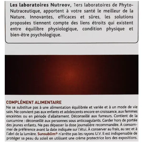 Nutreov Physcience Sunsublim Sans Soleil Autobronzant 84 capsules