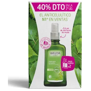 Weleda Pack Anti-Cellulite Behandeling Berkenolie 100 ml + 100 ml DUPLO + GIFT CeluliCup