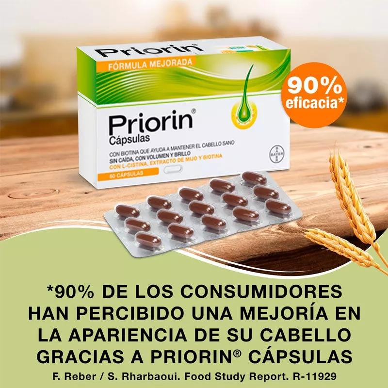Priorin Anticaída y Salud Capilar con Biotina 2x60 Cápsulas (2ª ud 30% GRATIS)