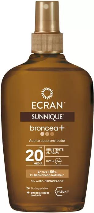 Ecran Sunnique Broncea+ Aceite Protector SPF20 200 ml