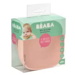 Béaba Repas Bol Ventouse Silicone Rose