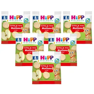HiPP Organic Apple Rice Cakes +8m 6x30 gr