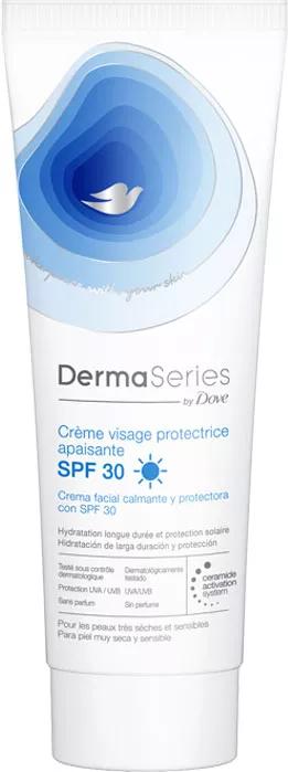 Dove Dermaseries Crème Visage Apaisante et Protectrice SPF30 50 ml