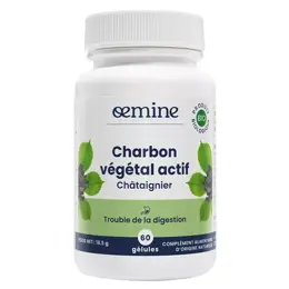 Oemine Charbon Végétal Actif 60 gélules