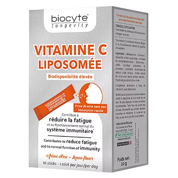 Biocyte Vitamine C Liposomée 10 sticks