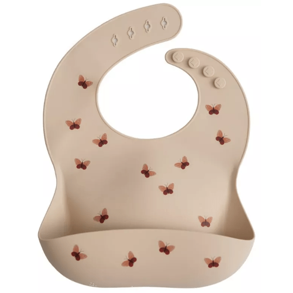 Mushie Silicone Bib Print Butterflies