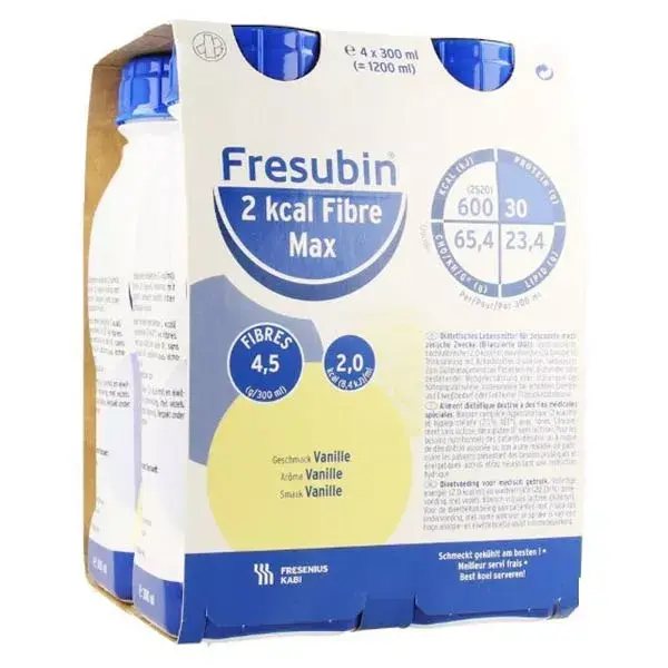 Fresenius Fresubin Max 2 Kcal Drink Vanille Aliment Liquide 4 x 300ml