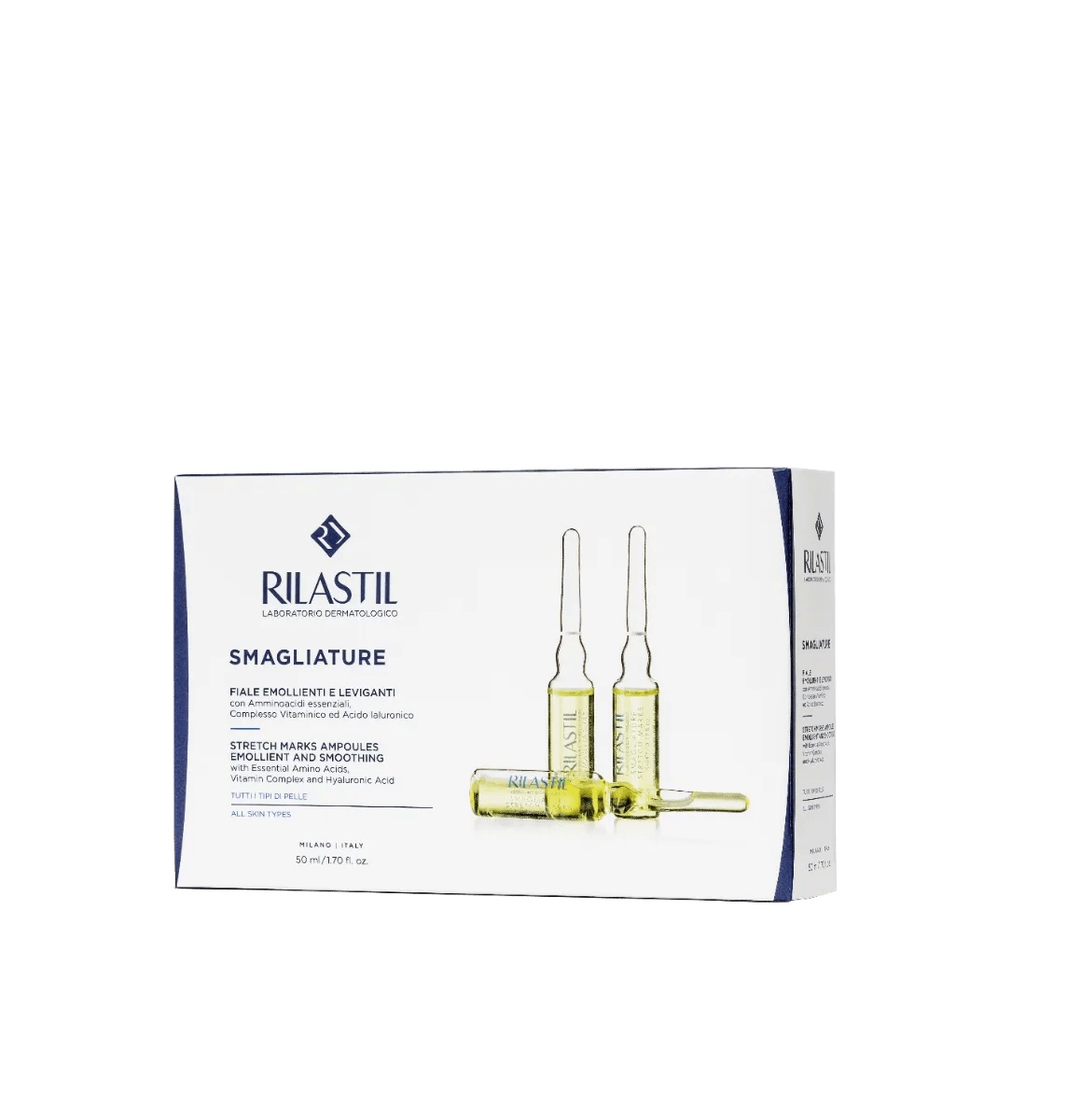 Rilastil Smagliature Fiale Corpo Emollienti e Leviganti 10 Fiale 5 ml