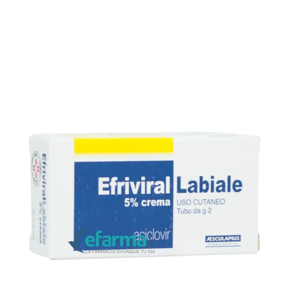 Efrivirallabiale Crema  5% Aciclovir Herpes 2g