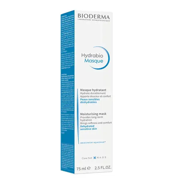 Bioderma Hydrabio Masque Hydratant Peaux Sensibles Déshydratées 75ml