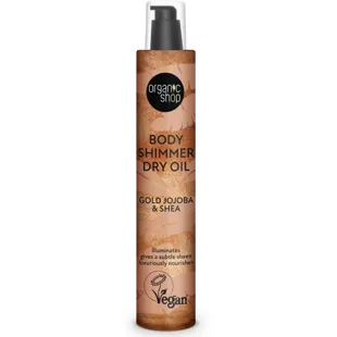 Organic Shop Dry Oil Body Shimmer Golden Jojoba and Shea 100 ml