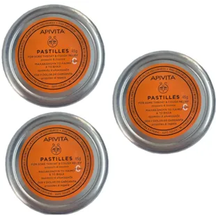 Apivita Pastillas de Propóleo y Regaliz 3 Cajas