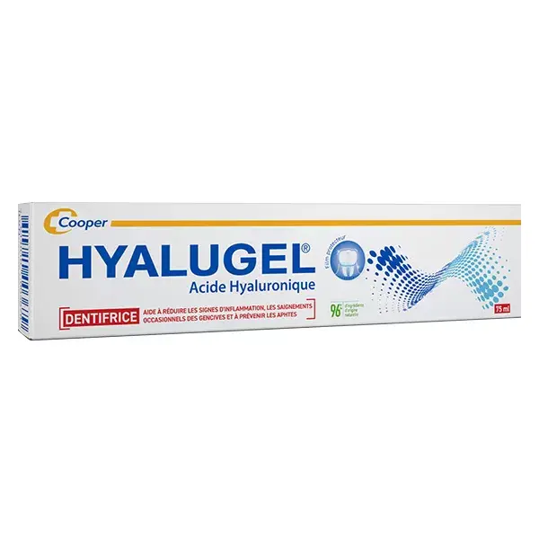 Hyalugel Dentifrice Acide Hyaluronique Inflammation des Gencives Goût Menthe-Citron 75ml
