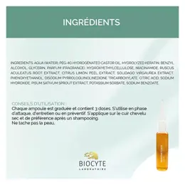 Biocyte Kératine Anti-chute Sérum Lot de 3 x 5 ampoules