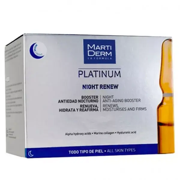 MartiDerm Platinum Night Renew 10 ampoules