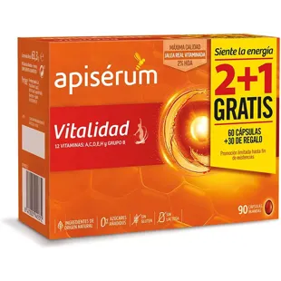 Apisérum Royal Jelly Vitality 60 Capsules + GIFT 30 Capsules