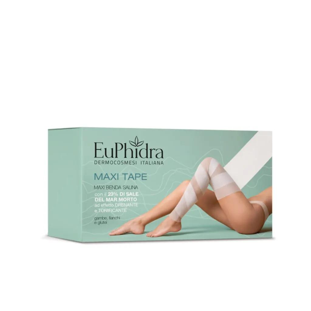 Euphidra Maxi Tape Benda Drenante Salina Monouso Anticellulite Glutei Fianchi e Gambe