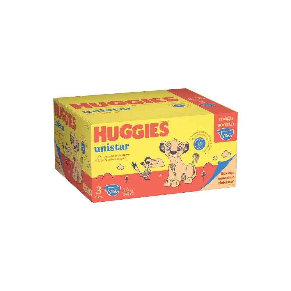 Huggies Unistar Pacco Megatg.3 156 Pezzi