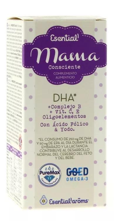 Essential Aroms DHA Omega 3 com Ácido Fólico Esential Mamã 30 Pérolas