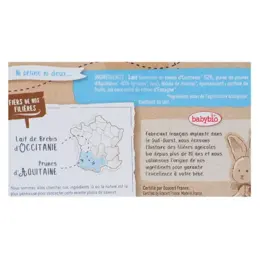 Babybio Desserts Lactés Gourde Brassé Lait de Brebis Prune +6m Bio 4 x 85g