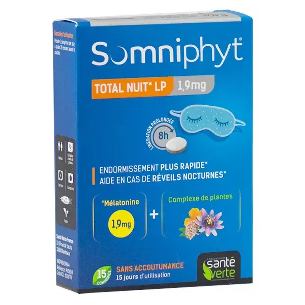 Santé Verte  Somniphyt Total Night LP 1.9mg 15 tablets