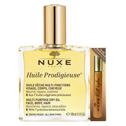 Nuxe Huile Prodigieuse® 100ml + Huile Prodigieuse® Or Roll-On 8ml