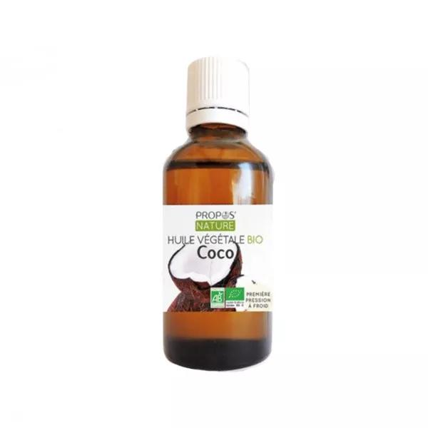 Propos'Nature Aceite Vegetal de Coco Virgen Bio Frasco de Cristal 50ml