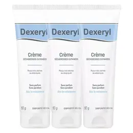 Dexeryl Crème Sécheresses Cutanées Lot de 3 x 50g