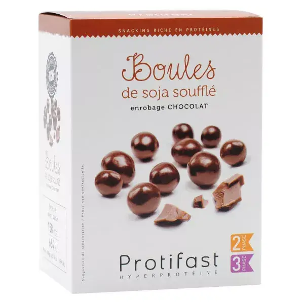 Protifast Boules de Soja Soufflé Chocolat 5 sachets