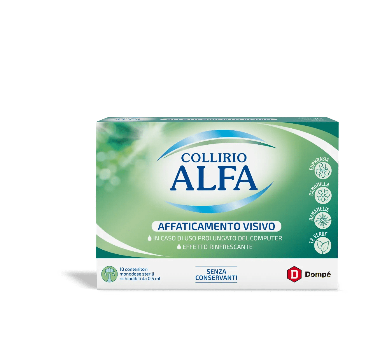 Alfa Collirio Affaticamento Visivo Flaconcini Monodose 10 pezzi