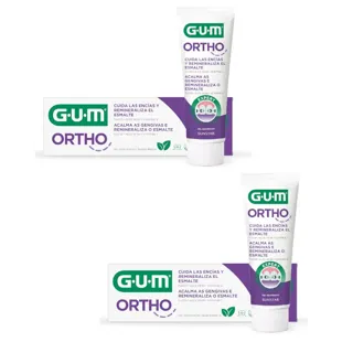 Gum Ortho Gel Toothpaste 2x75 ml