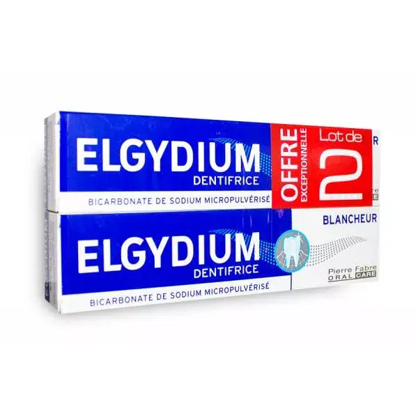 Elgydium Blancheur Dentifrice Lot de 2 x 75ml