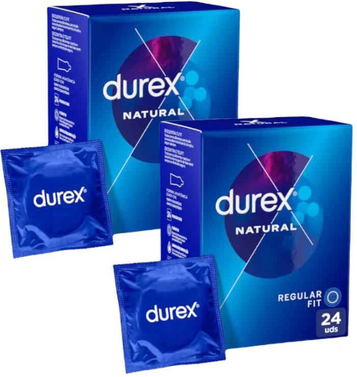 Préservatifs Durex Natural Plus 2x24 unités