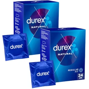 Durex Natural Regular Fit Preservativo 2x24 uds